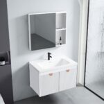 Set mobilier de baie cu lavoar Mario 60cm White