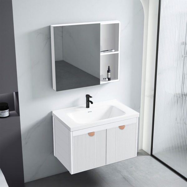 Set mobilier de baie cu lavoar Mario 60cm White