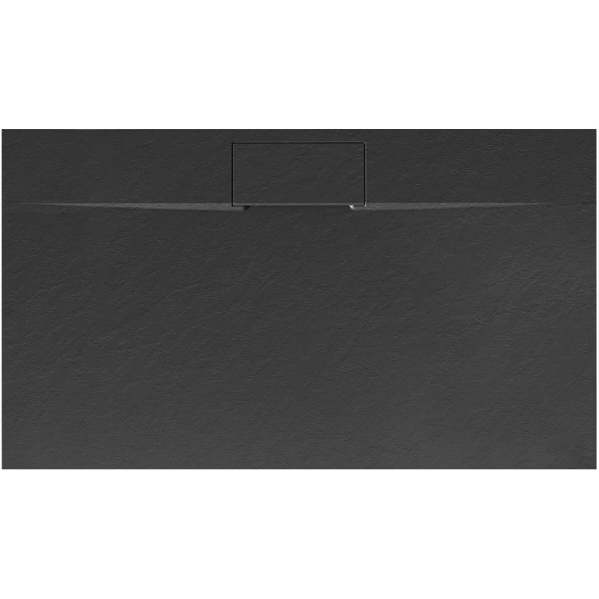 Cadita de dus Bazalt long negru 80x120 - imagine 1