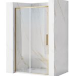 Paravan de dus REA Rapid Slide 120 Gold Brush