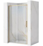 Paravan de dus REA Rapid Slide 120 Gold Brush