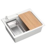 Chiuveta din granit KURT 110 WORKSTATION White - imagine 4