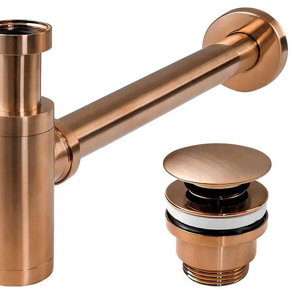 Sifon pentru lavoar Rea cu Dop klik-klak REA COPPER MAT