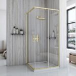 Cabina de dus Rea City 80x80 cm Gold Brush