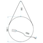 Oglindă LED 60cm YH-3339 - imagine 5