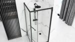 Cabina de dus Rea Space In Black 80x100 - imagine 2
