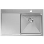 Chiuvetă inox RUSSEL 111 BRUSH NICKEL - imagine 3