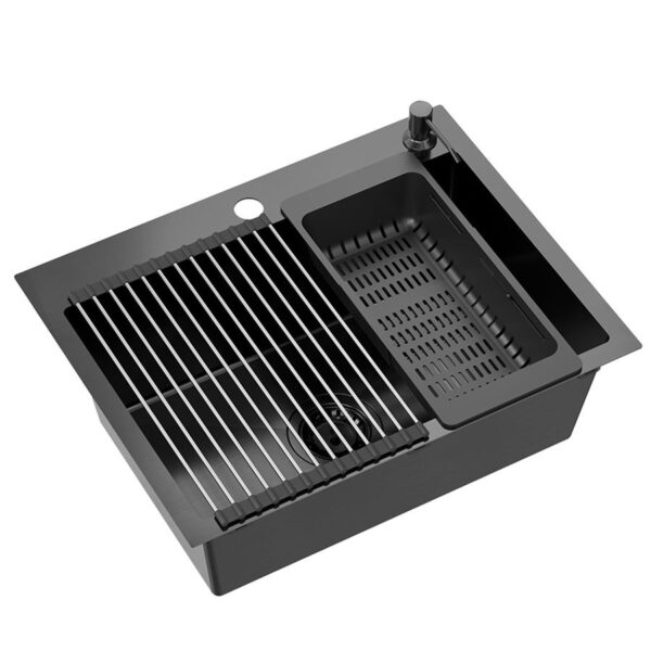 Chiuvetă inox LUKE 110 WORKSTATION Black