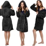 Halat de baie Black Navy Jordan Women M