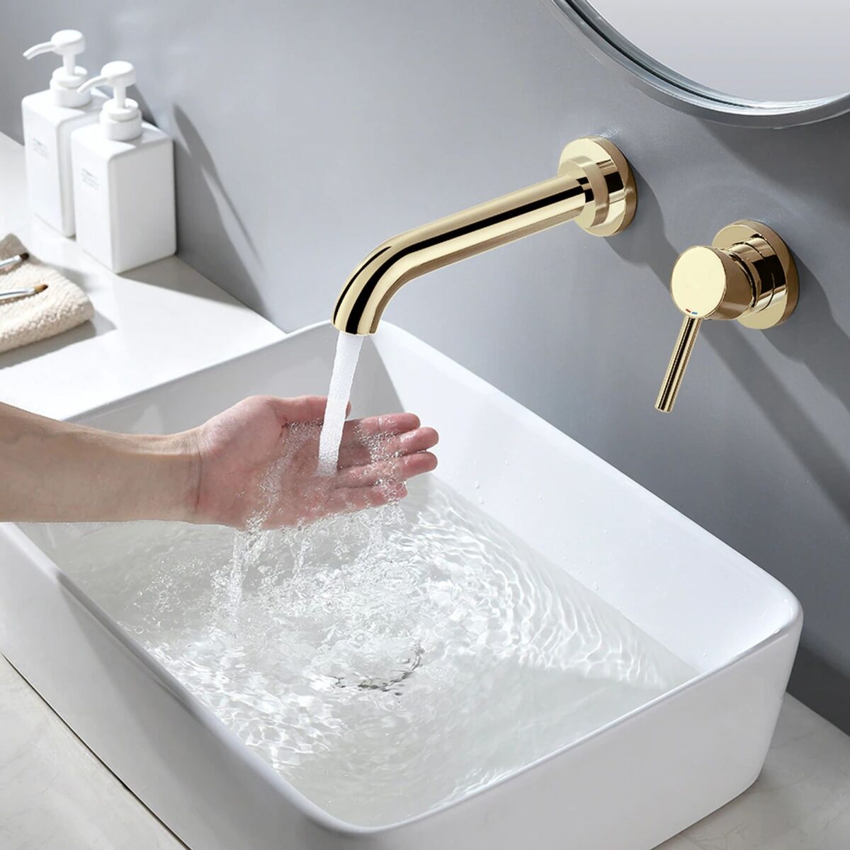 Baterie incastrata Rea Lungo Long Gold Auriu + BOX - imagine 1