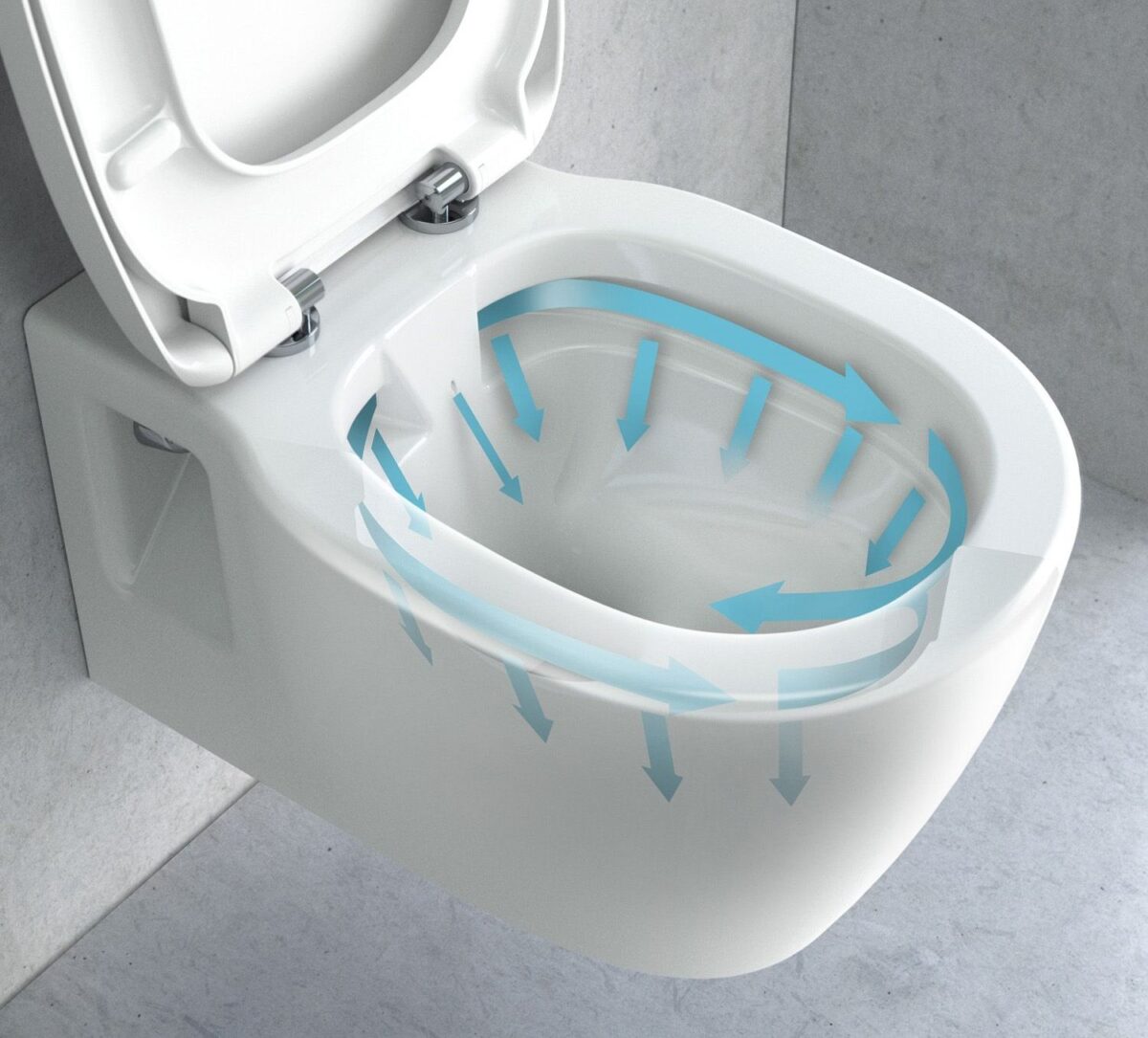 Vas WC suspendabil Rea Carter 24cm N2 Rimless - imagine 6
