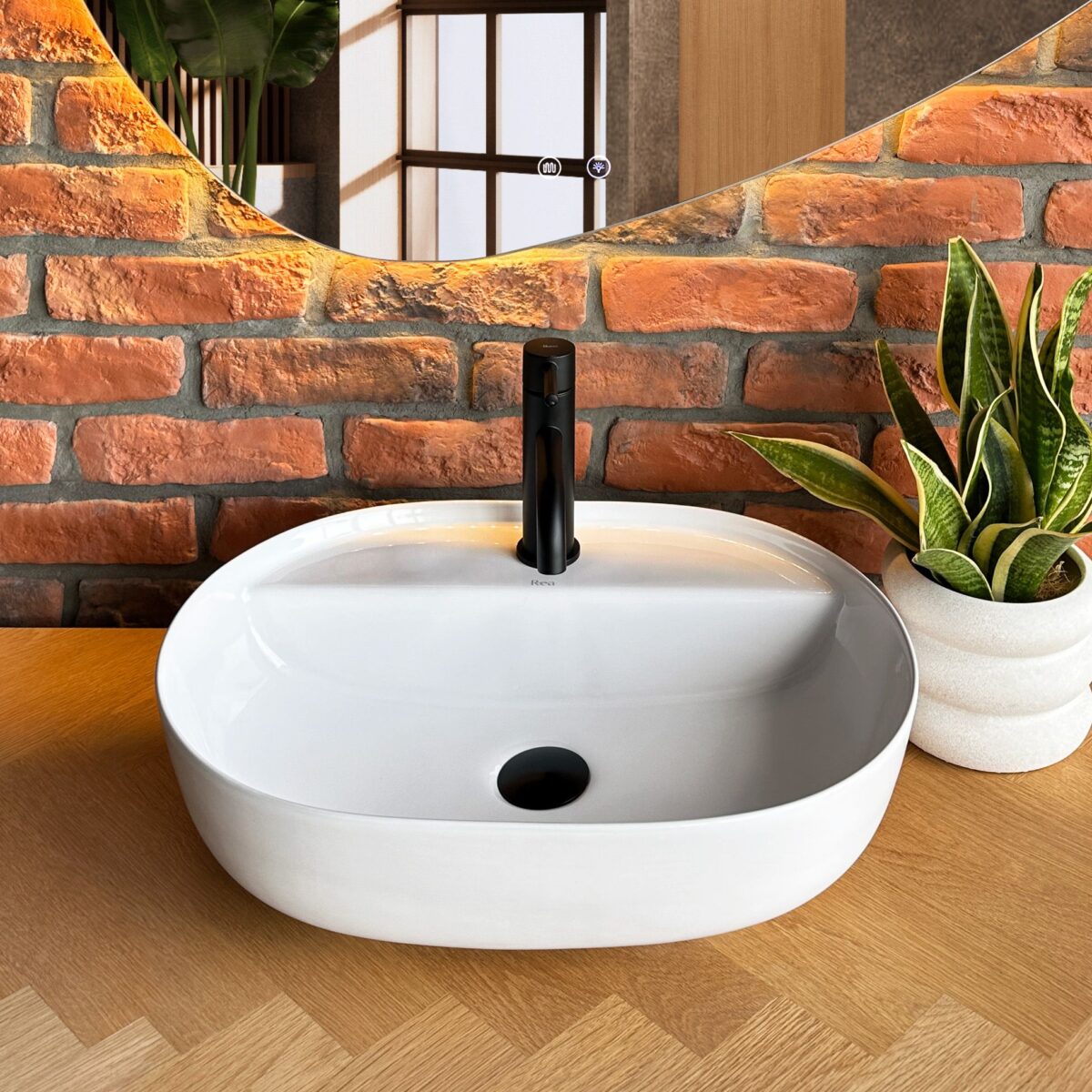 Lavoar pentru blat REA Aura 51 - imagine 5