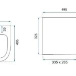 Bideu suspendabil Carlo Mini negru lucios