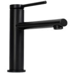 Baterie pentru baie Rea Oval Black Low - imagine 4