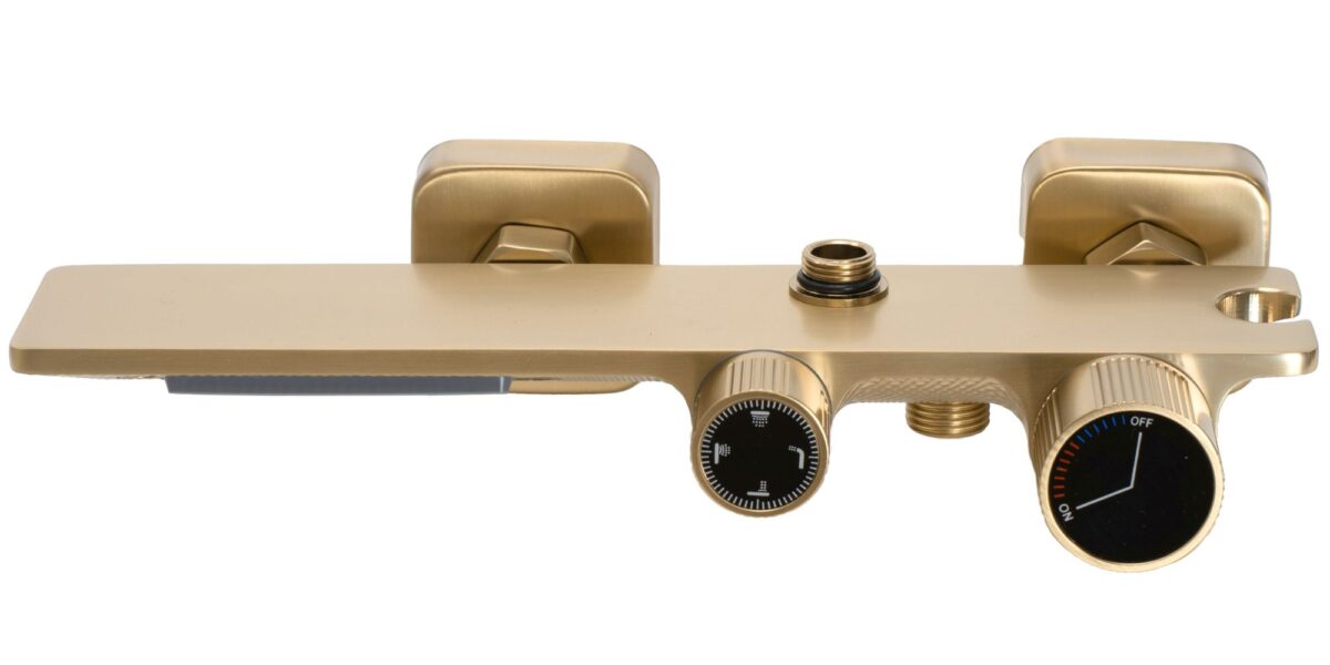 Coloana de dus REA HELIX Brush Gold - imagine 6