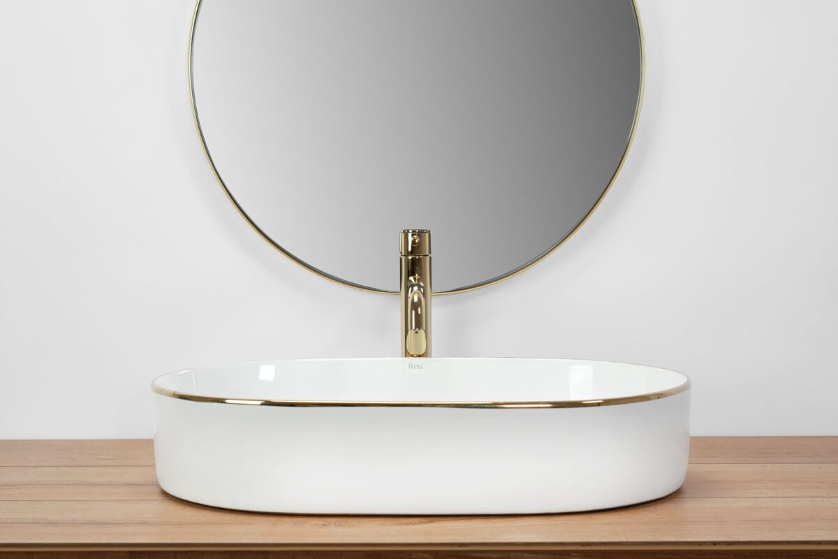 Lavoar pe blat Rea Nadia White Gold Edge - imagine 3