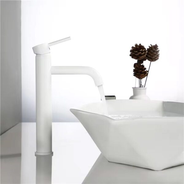 Baterie pentru lavoar Rea Lungo White High