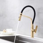 Baterie de bucătărie Rea Castor Auriu gold 2 moduri de curgere