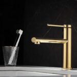 Baterie pentru lavoar REA OVAL GOLD low - imagine 4