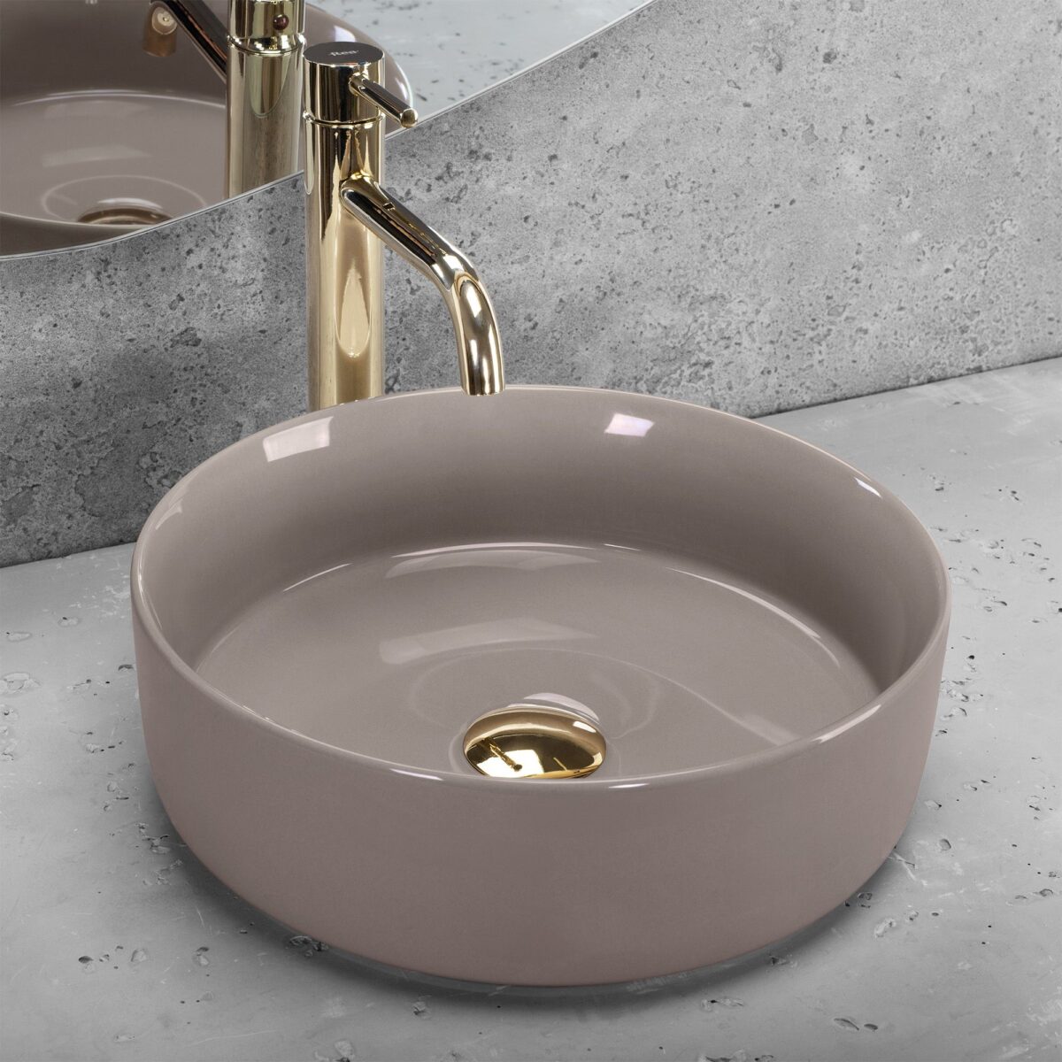 Lavoar pe blat Rea Sami Beige Shiny - imagine 1