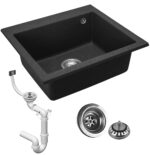 Chiuveta bucatarie Granit  West XL black dots - imagine 4