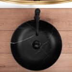 Lavoar pe blat REA FIBO Black Matt - imagine 3