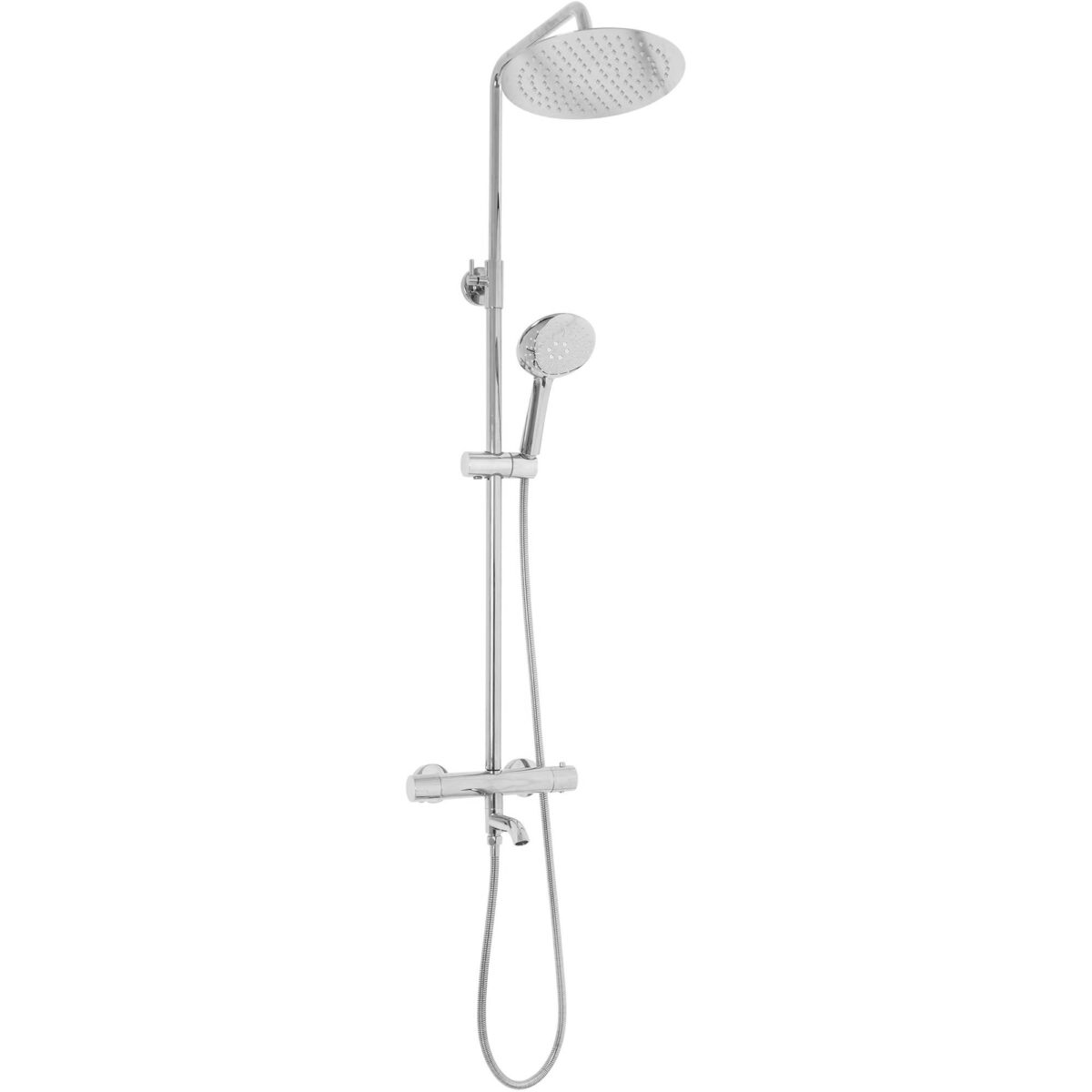 Coloana de dus cu termostat Lungo Crom - imagine 2
