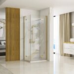 Cabina dus REA Hugo Gold Brush 80x100