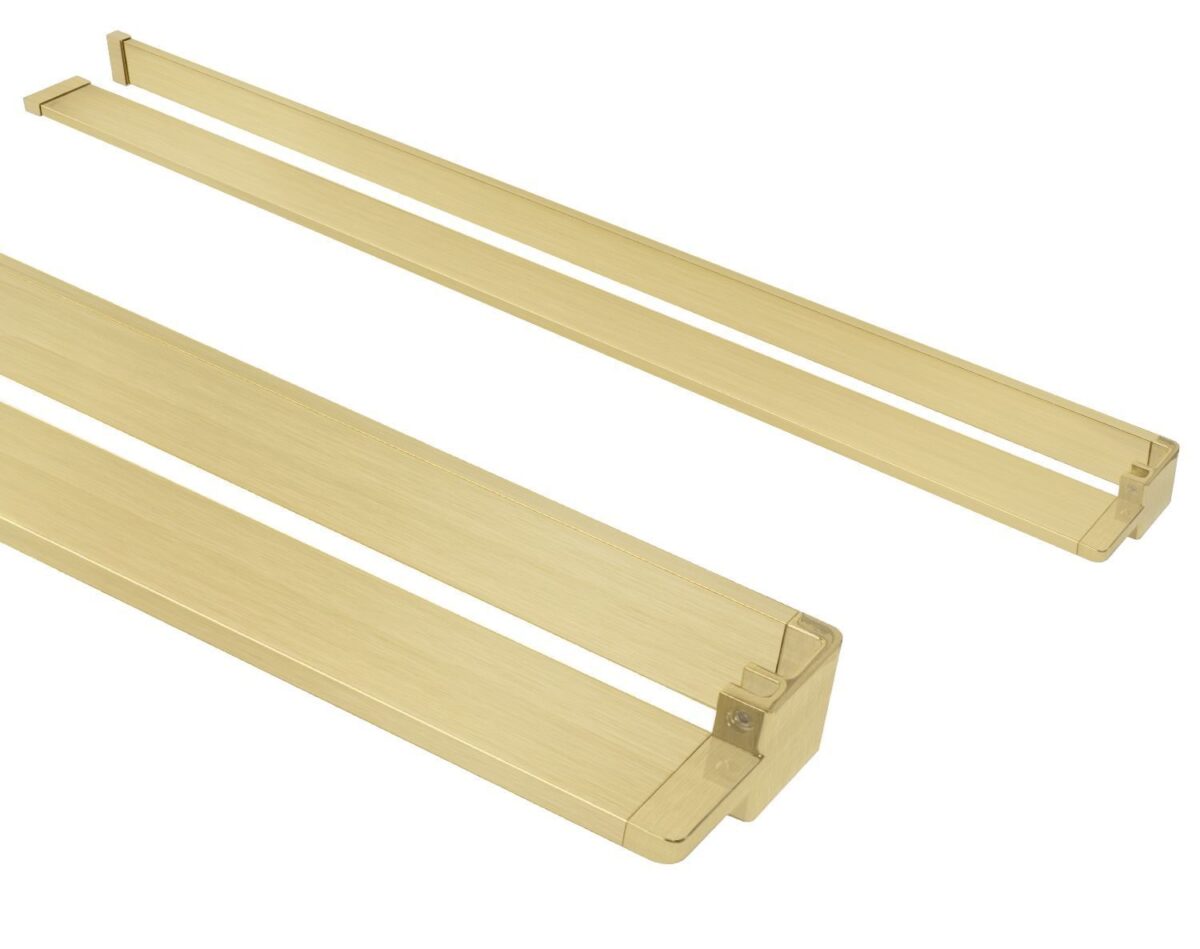 Panou de duș Rea Aero Intimo Gold Brush 100 Walk In + EVO - imagine 2