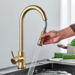 Cap cu aerator pentru baterie de bucătărie REA Fresh Brush Gold - imagine 3