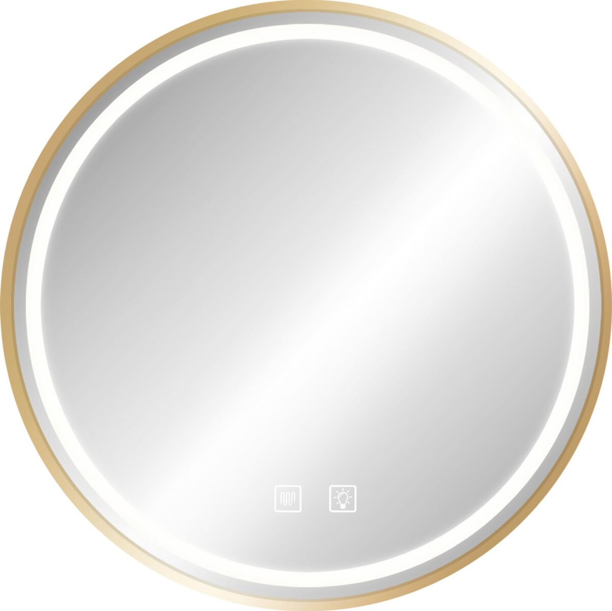 Oglindă LED 90cm MMJ BRUSH GOLD - imagine 8
