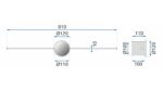 APLICA de baie LED pentru oglinda 80CM APP850-1W ROUND BLACK - imagine 6