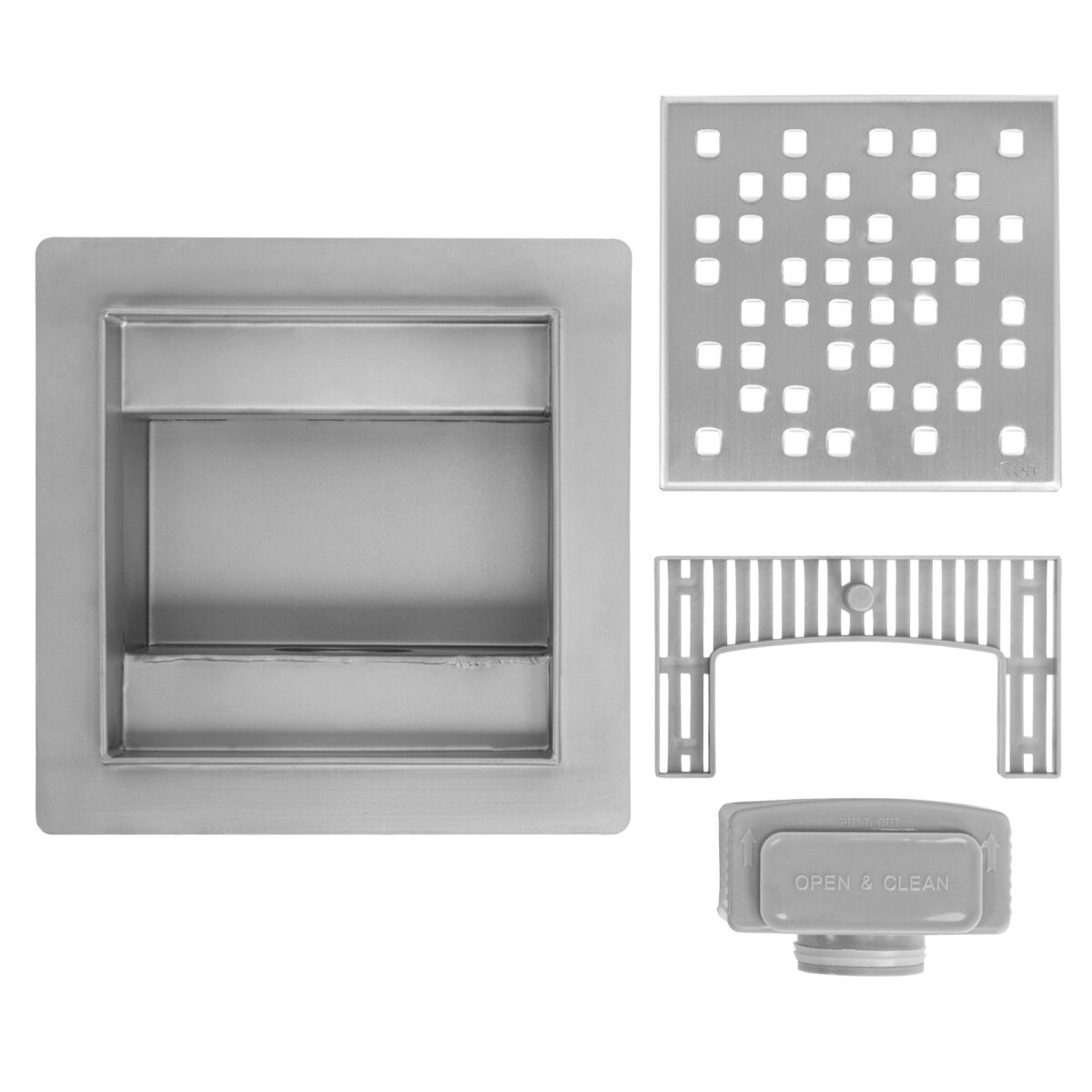 Rigola dus REA DOTS Nickel Brush 12x12 - imagine 5