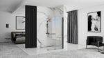 Paravan de dus Rea Cortis Black 120 - imagine 2