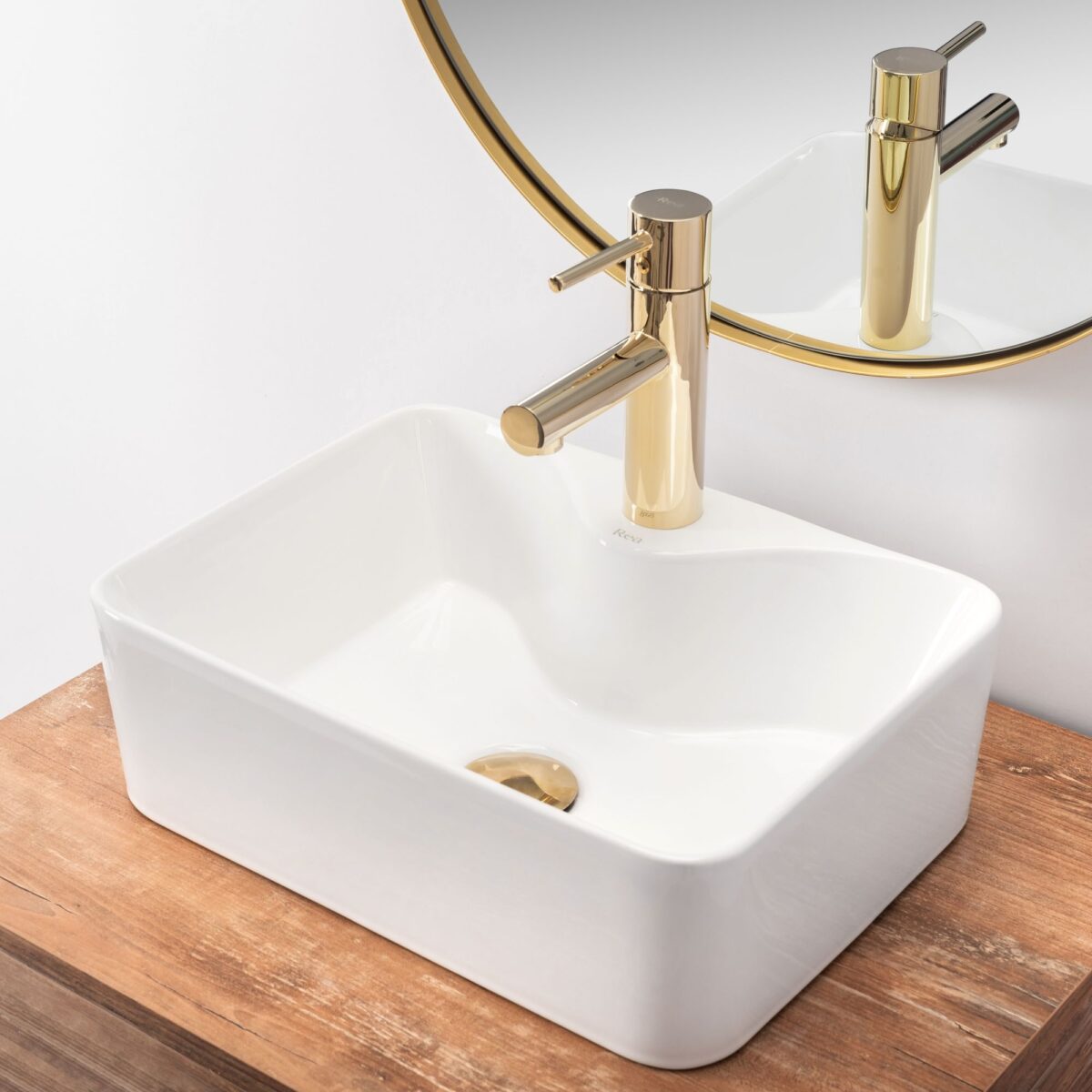Lavoar pentru blat Rea Kelly Mini Alb - imagine 5