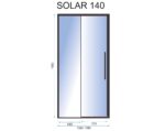 Usa pentru dus SOLAR BLACK MAT 140 - imagine 4