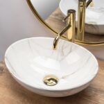 Lavoar pentru blat Rea Sofia Shiny Aiax Marmura - imagine 2