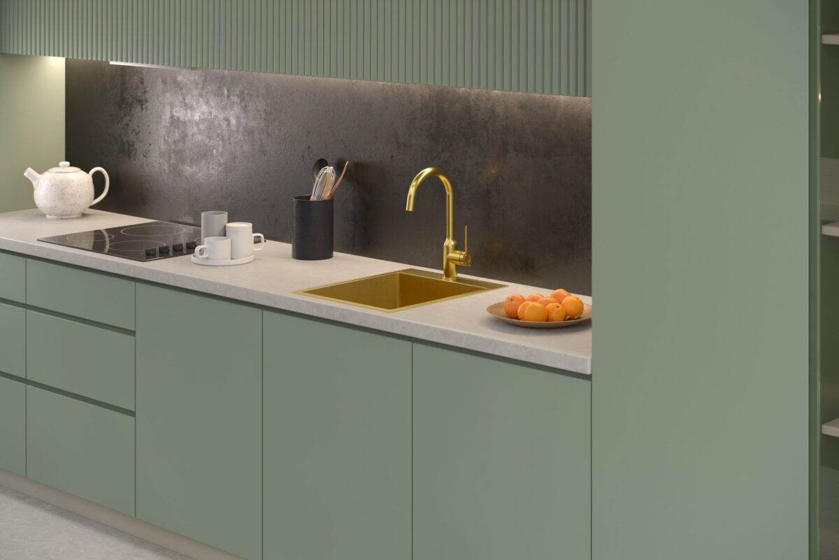Chiuvetă inox RUSSEL 90 GOLD - imagine 4