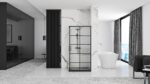 Cabina de dus Rea Concept Black 80x100 - imagine 3