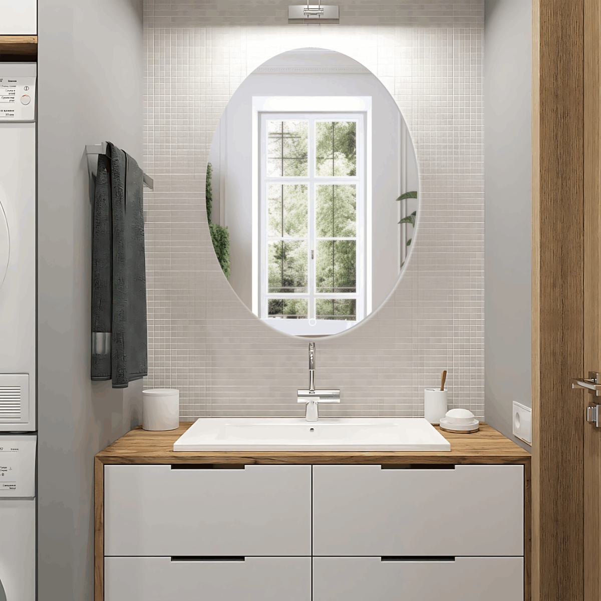Oglindă LED 80x60 YH-3352 - imagine 1
