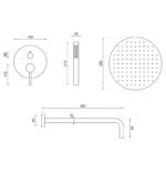 Set de dus incastrat Rea Lungo Grip Gun Grey  + BOX - imagine 7