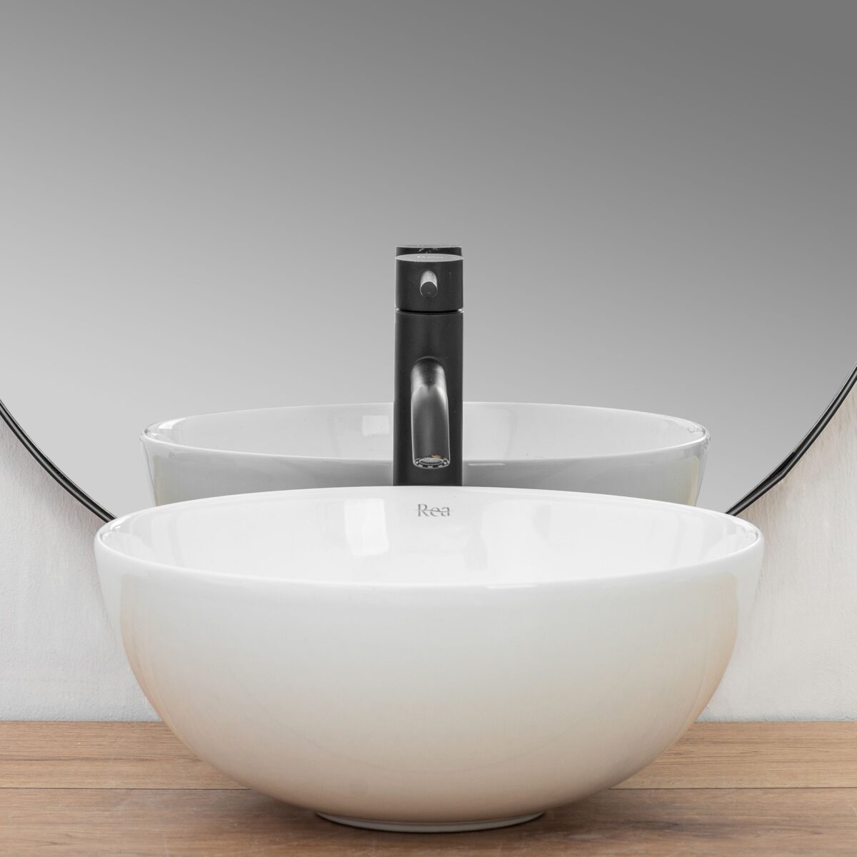 Lavoar pentru blat Rea Stella White - imagine 2