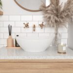 Lavoar pentru blat Rea Sofia mini white Alb - imagine 4