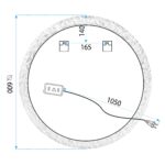 Oglindă LED 60cm YH-3562 - imagine 7