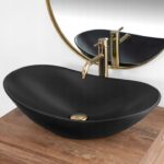 Lavoar pentru blat Rea Royal 60 Black Mat - imagine 4