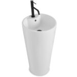 Lavoar freestanding de sine stătător Rea BLANKA Alb - imagine 2