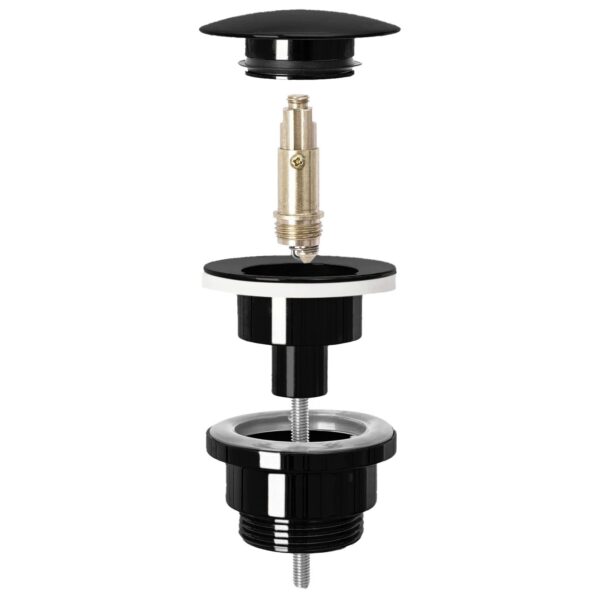 Dop universal pentru lavoar click-clack Rea BLACK METALIC