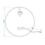 Oglindă LED 50cm HZJ050 - imagine 10