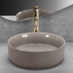 Lavoar pe blat Rea Sami Beige Shiny - imagine 2