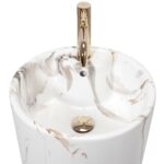 Lavoar freestanding de sine stătător Blanka Marble Marmura - imagine 2